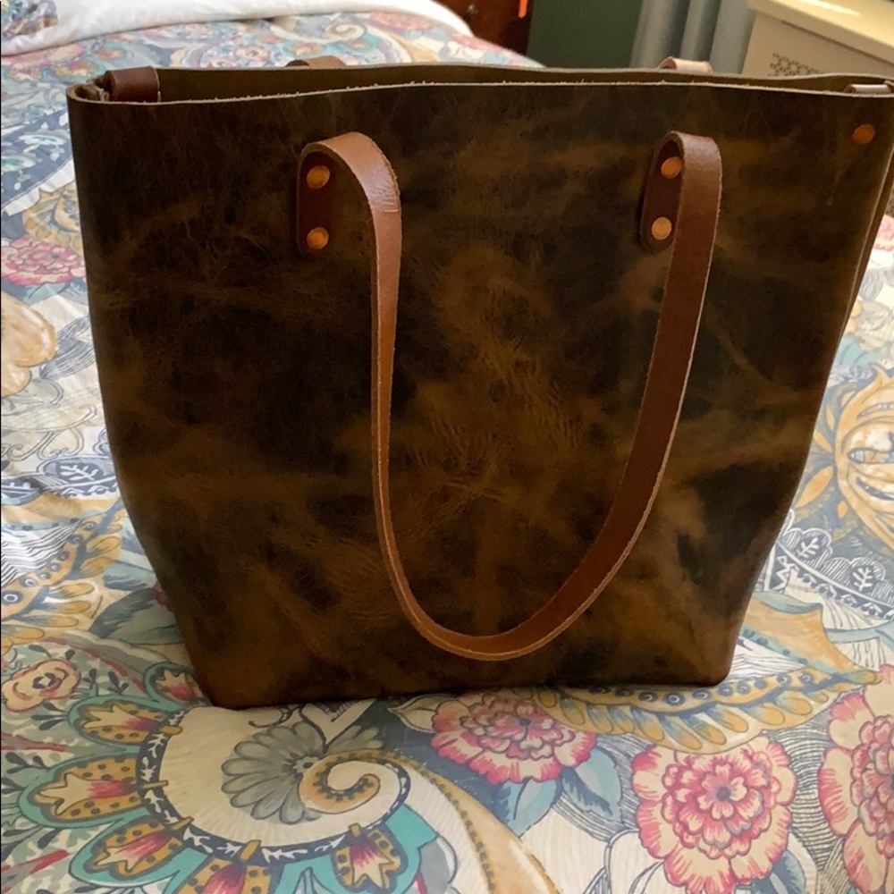 Beautiful Crazy Horse Leather Tote